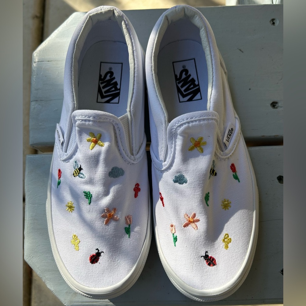 Vans Kids’ Slip-On Garden Party Shoes Size 2.5 - Picture 5 of 8
